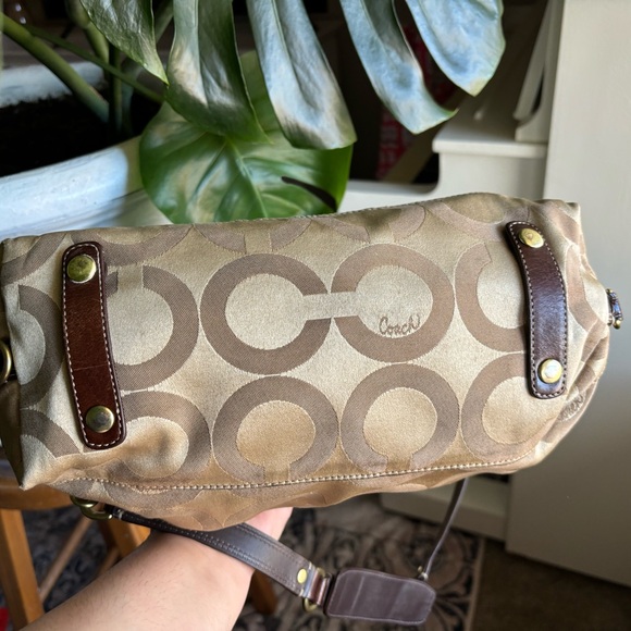 Coach Brown and Tan Satchel - Picture 4 of 4